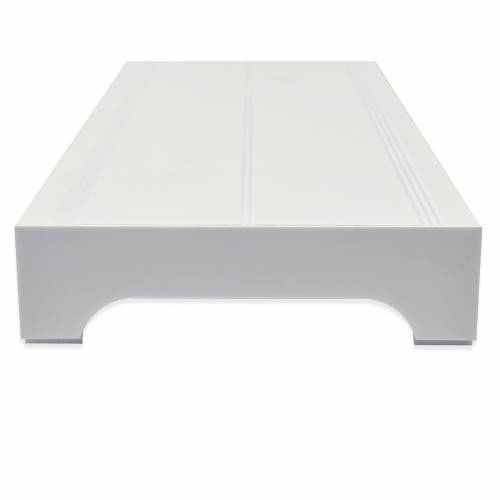 Nóżkozaślepki PEŁNE do profilu aluminiowego 160mm BIAŁE nóżki komplet - wysokość 47 mm - PCV - 2szt